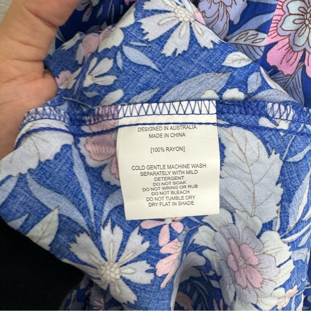 Abel The Label Blue Bell Cottage Floral Maxi Dress‎ - Picture 8 of 9